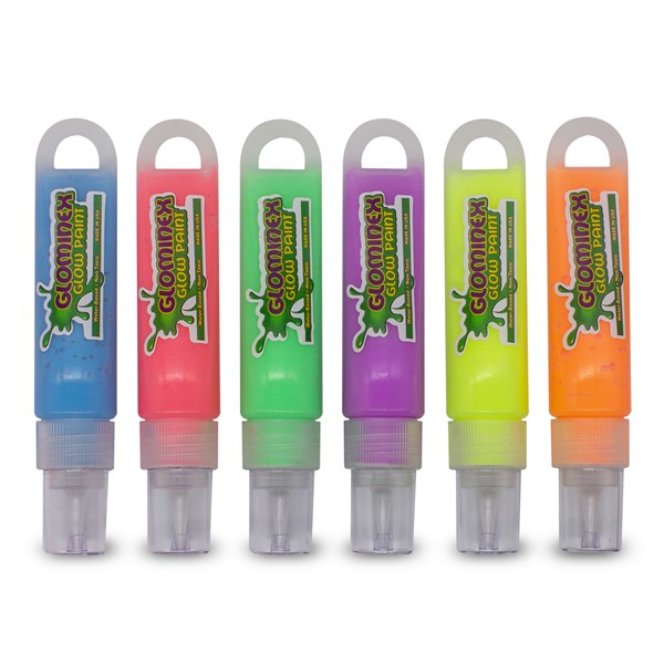 Assorted Glominex 1 oz. Glow Paints (6 Per pack)