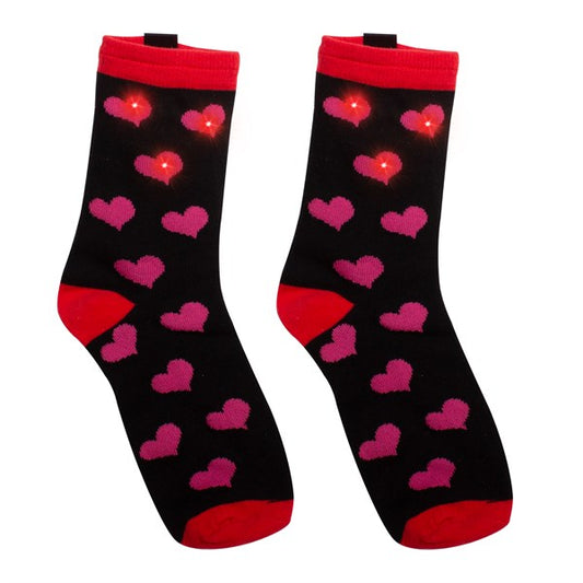 LED Heart Socks (per pair)