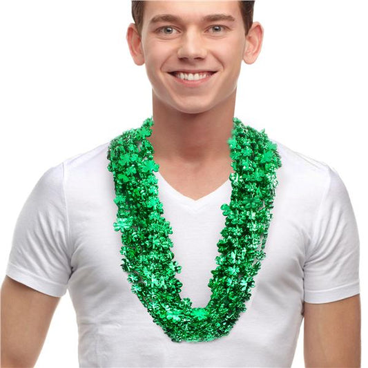 Shamrock Bead Necklaces (12 Per pack)