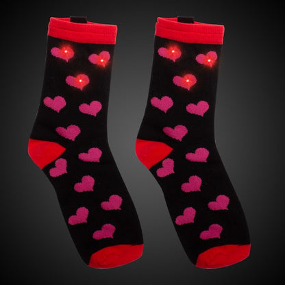 LED Heart Socks (per pair)