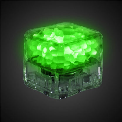 Green Liquid-Activated LED Ice Cubes (12 Per pack)