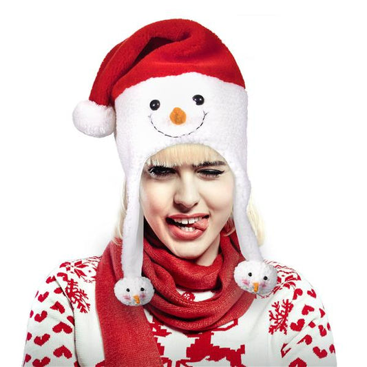 Snowman Santa Hat