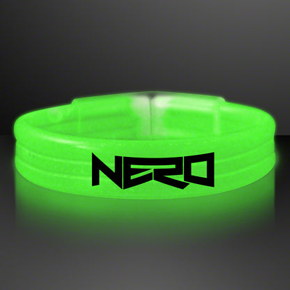 Green Glow Thick Bracelet Bangles