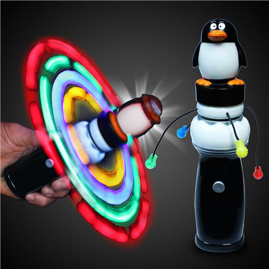 LED Penguin Galaxy Spinner