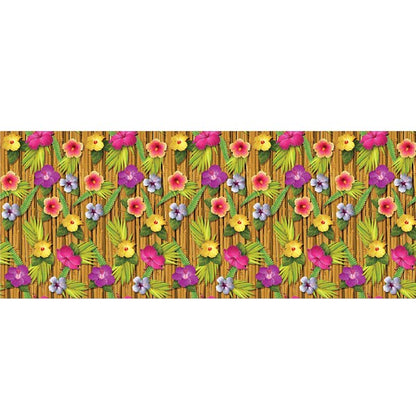 Luau Tropical Flowers Room Roll