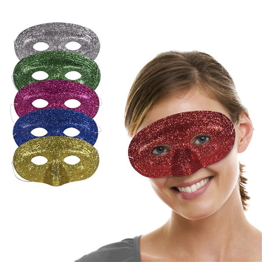 Glitter Half Masks (12 Per pack)