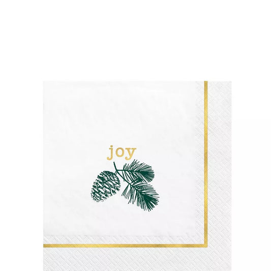 Calm & Bright Christmas Paper Beverage Napkins, 5in, 16ct