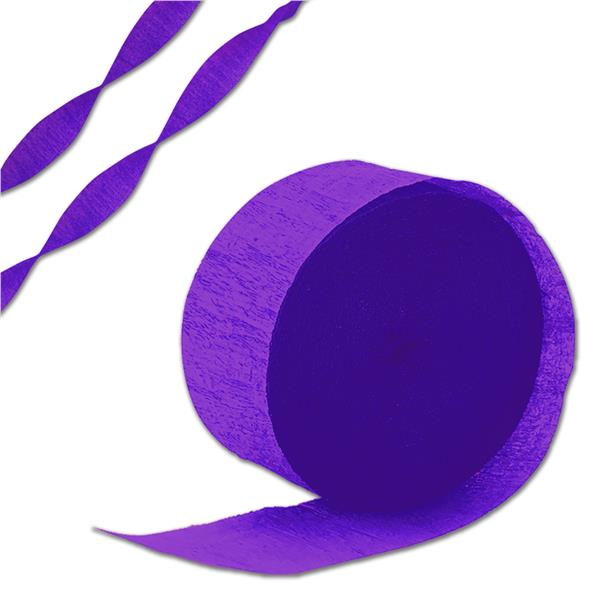 Purple Crepe Paper Streamer