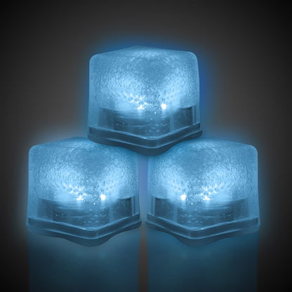 Red, White & Blue LED Ice Cubes (12 Per pack)