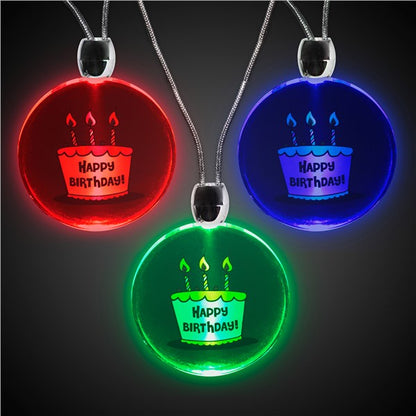 LED Happy Birthday Pendants (12 Per pack)