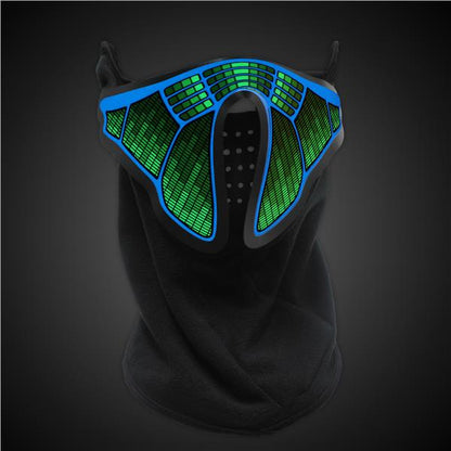 EL LED Sound Activated Face Mask