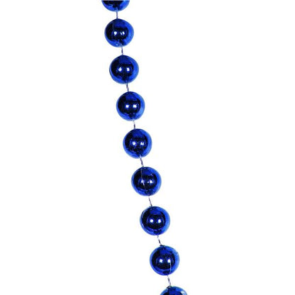 Blue 33" 12mm Bead Necklaces (12 per pack)