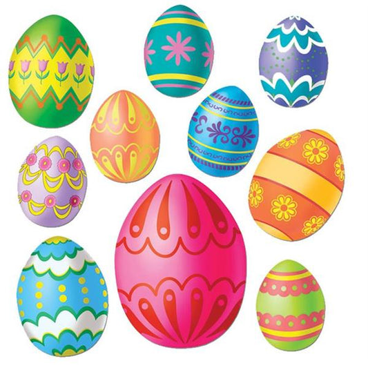 Easter Egg Cutouts (10 per pack)