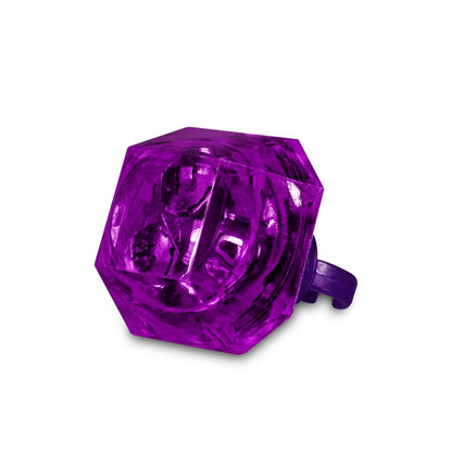 LED Purple Diamond Ring