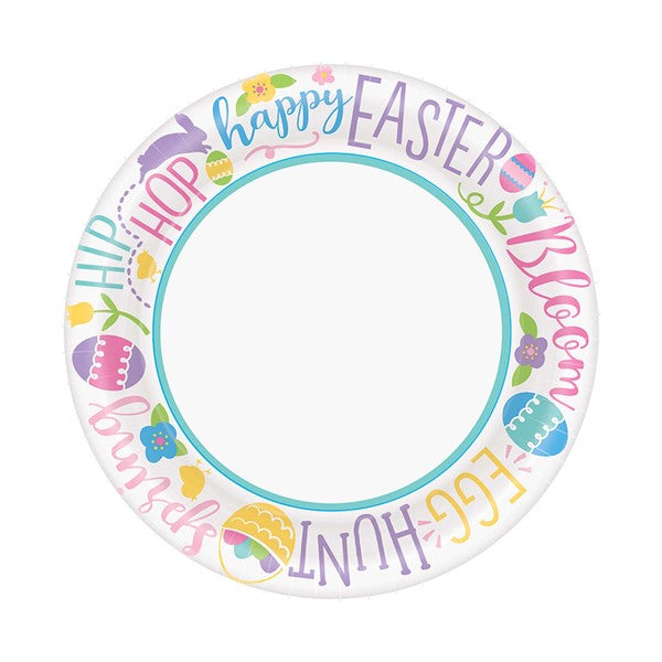 Happy Easter 7" Plates (40 perpack)