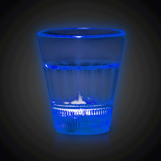 LED Blue 2 oz. Shot Glass