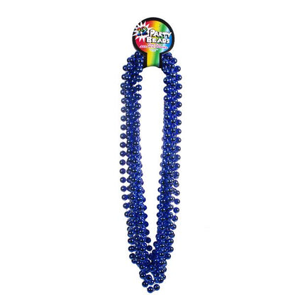 Blue 33" 12mm Bead Necklaces (12 per pack)