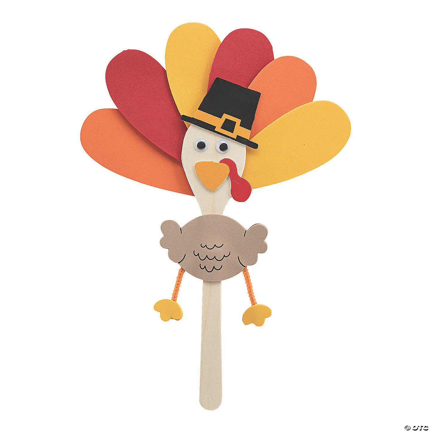 Wooden Spoon Turkey Craft Kit - Makes 12