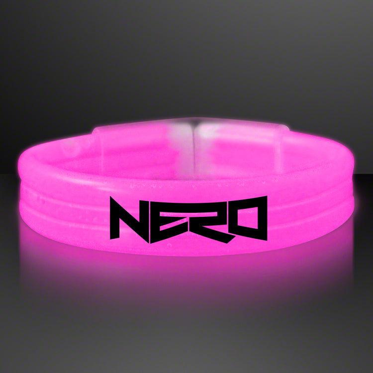 Pink Glow Thick Bracelet Bangles