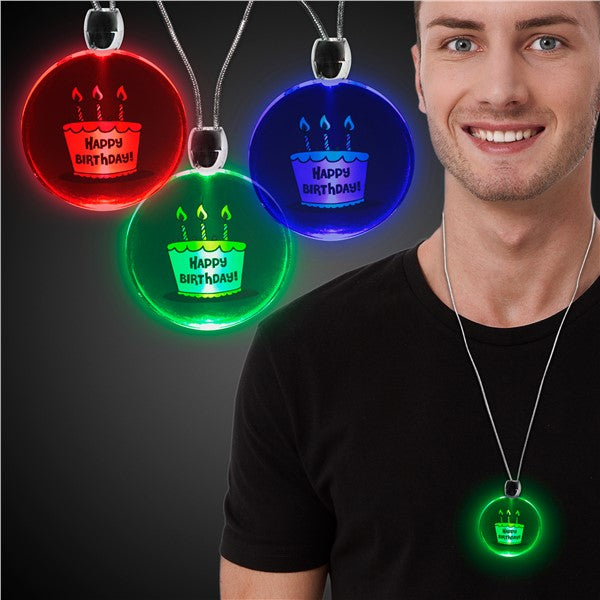 LED Happy Birthday Pendants (12 Per pack)