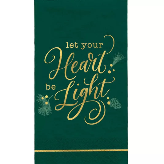 Calm & Bright Christmas Paper Guest Towels, 4.5in x 7.75in, 16ct