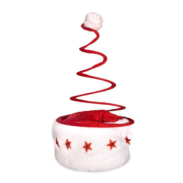 LED Santa Spring Hat