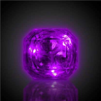 LED Purple Diamond Ring