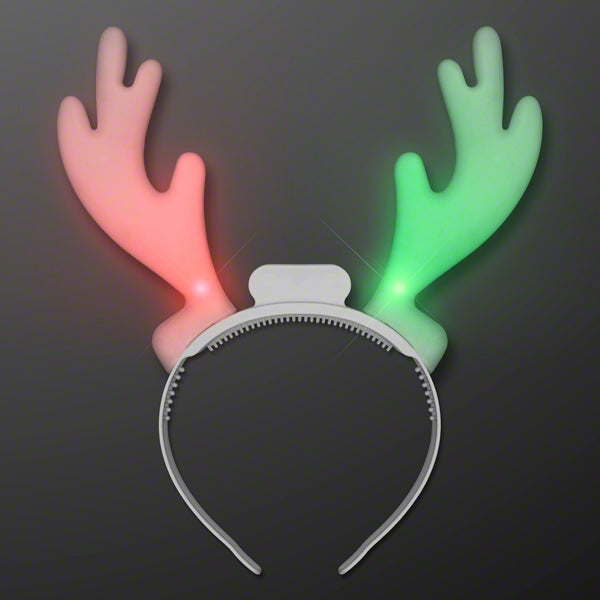 Blinky Soft Reindeer Antlers with Jingle Bells