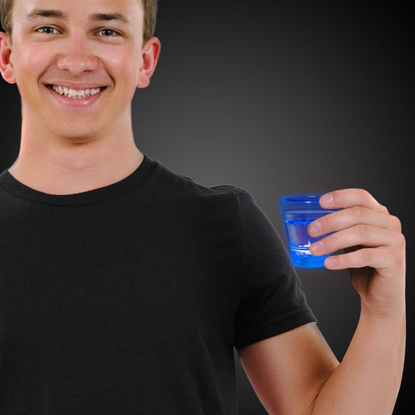 LED Blue 2 oz. Shot Glass