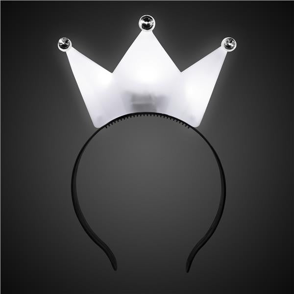 White LED Crown Headband