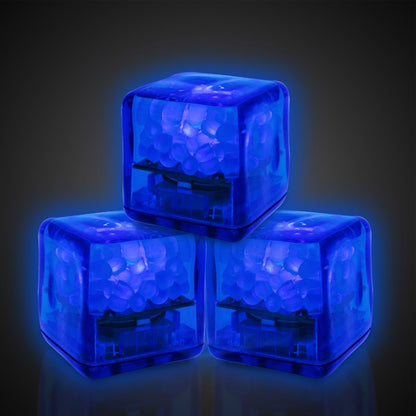 Royal Blue Liquid-Activated LED Ice Cubes (12 Per pack)