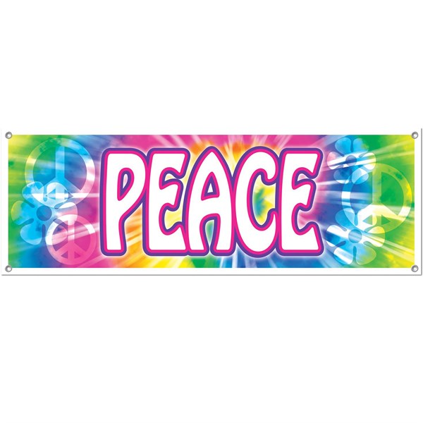 Peace Sign Banner Decoration