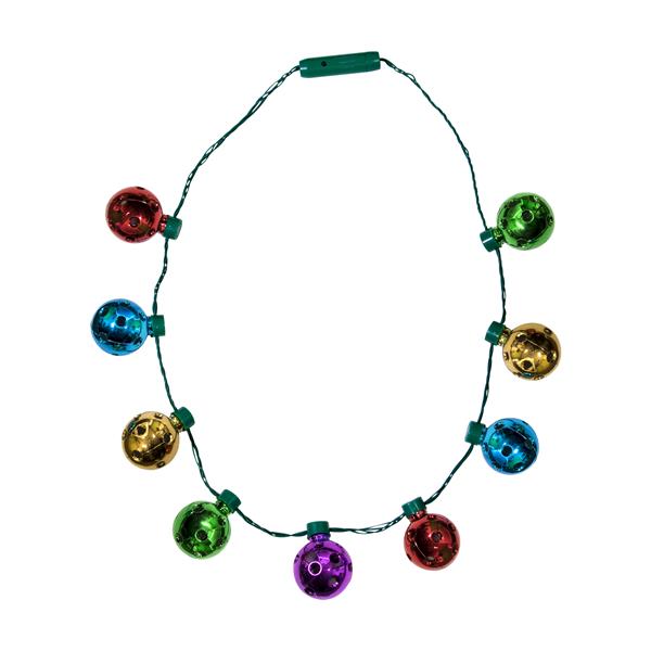 LED Rainbow Disco Ball Necklace