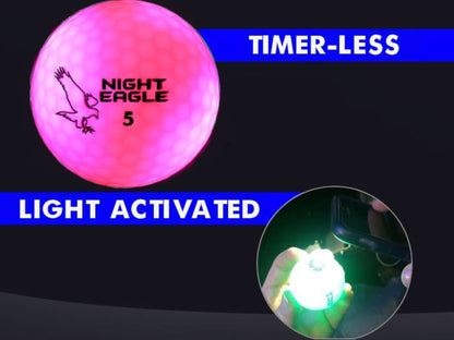 NIGHT EAGLE CV LED GOLF BALL - PINK