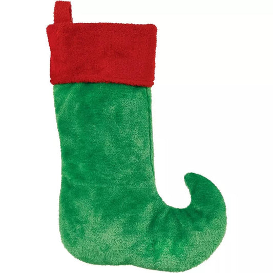 Elfin Plush Christmas Stocking, 18in