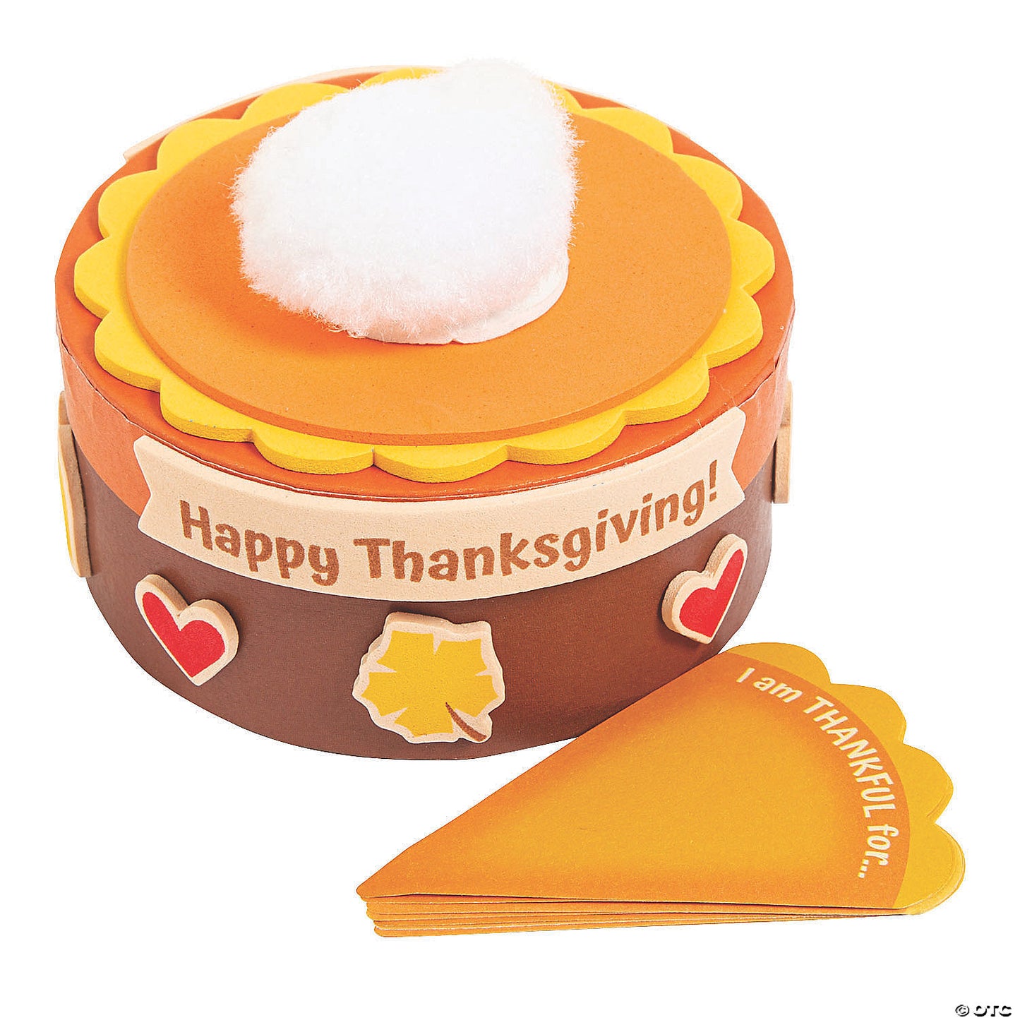 Thankful Pumpkin Pie Box Craft Kit - Makes 12