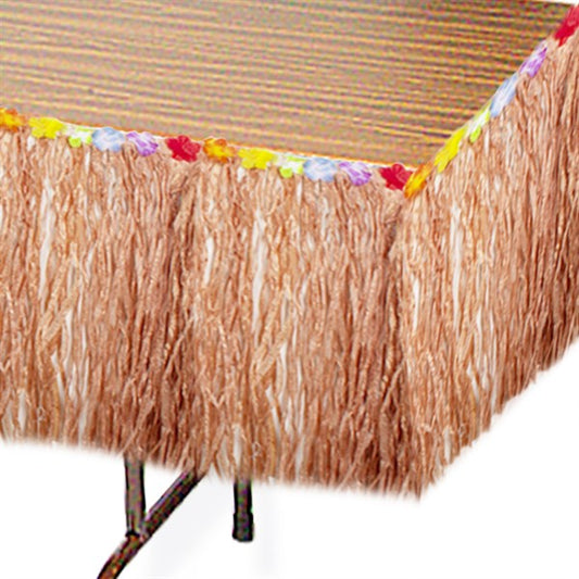 Flowered Grass Table Skirt