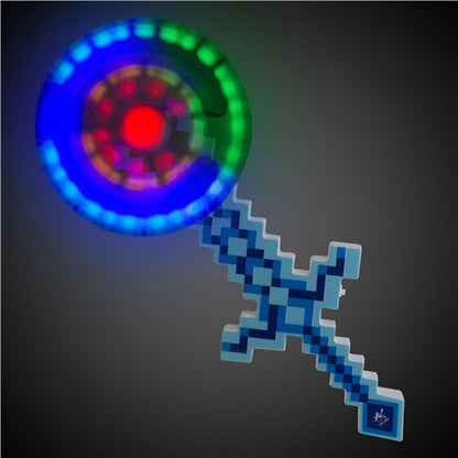 Blue LED Pixel Windmill Sword