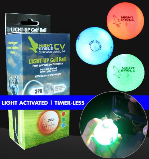 NIGHT EAGLE CV LED GOLF BALL (3 per pack)