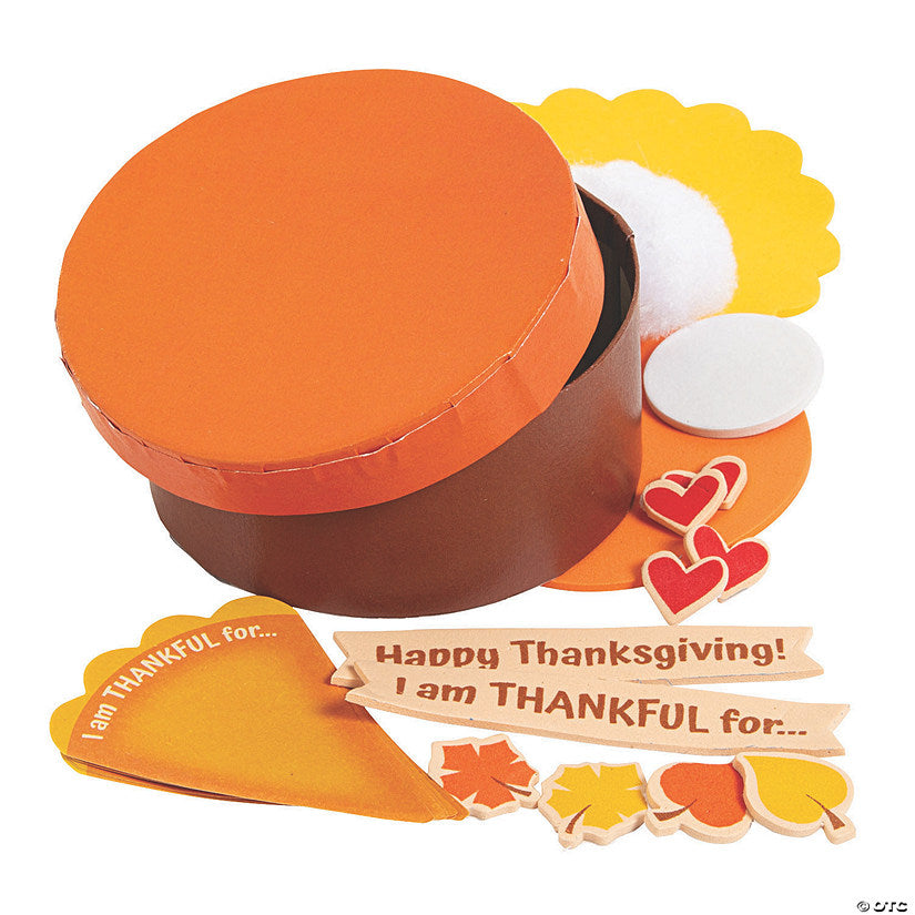 Thankful Pumpkin Pie Box Craft Kit - Makes 12