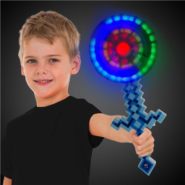 Blue LED Pixel Windmill Sword