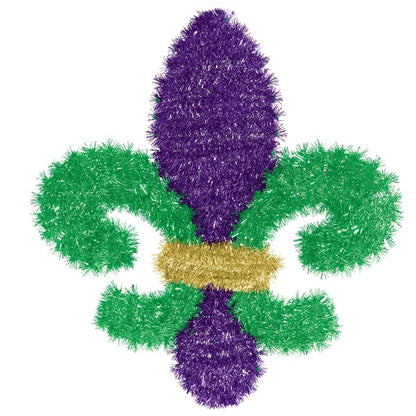 Fleur De Lis Tinsel Decoration