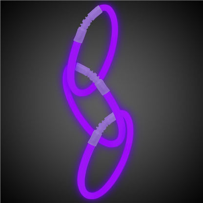 Purple 9" Glow Bracelets (50 Per pack)