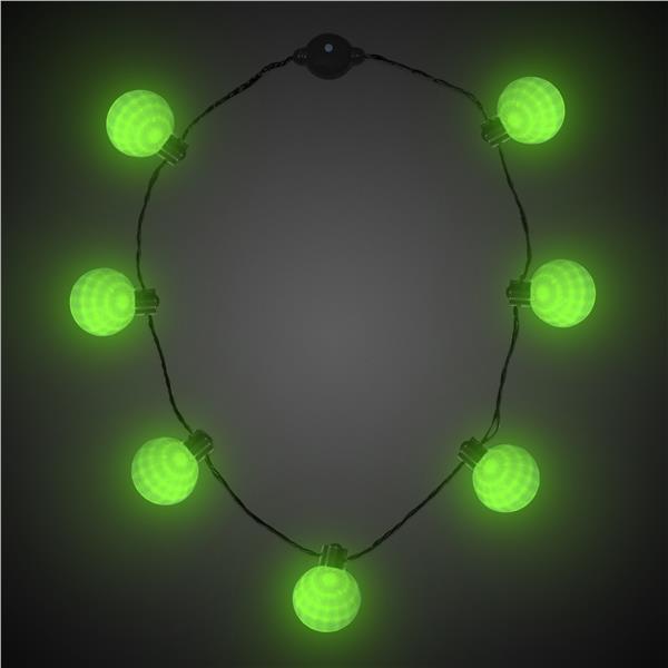 LED Green Ball Necklace