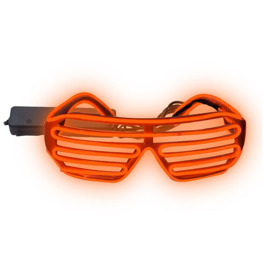 Orange EL Wire Sound Activated Shades
