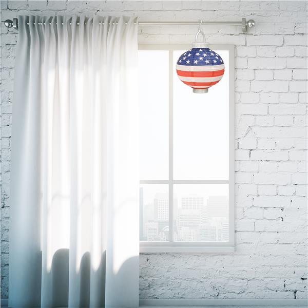 Patriotic Light-Up Lanterns (3 Per Pack)