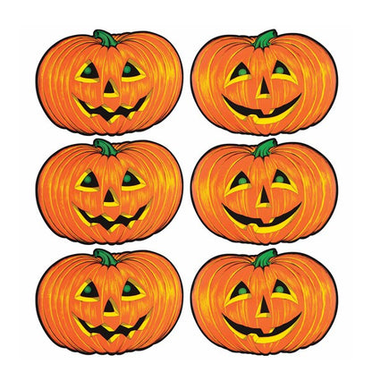 Jack-O-Lantern Cutouts (6 Per pack)