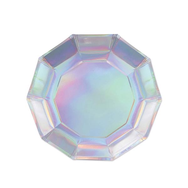 Iridescent 7" Plates (8 per pack)