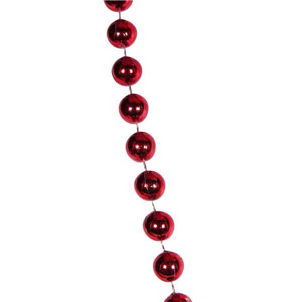 Red 33" 12mm Bead Necklaces (12 Per pack)