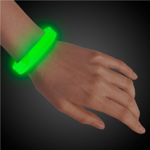 Green Triple Wide Glow Bracelets(25 Per pack)